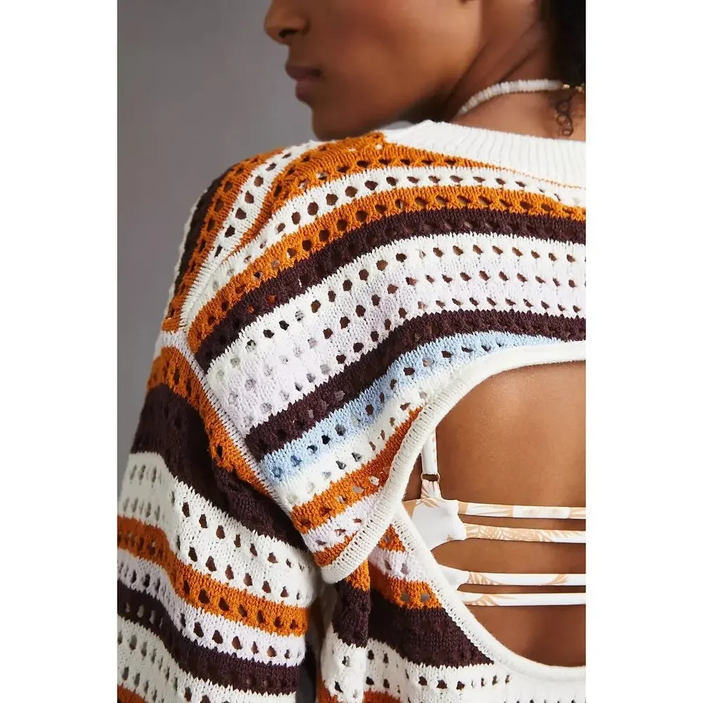 New Anthropologie Maeve Open-Back Poncho $118 ONESIZE S/M/L